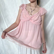 Load image into Gallery viewer, Baby Pink Mesh Lace Chest Princess Top (L)
