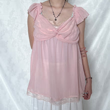 Load image into Gallery viewer, Baby Pink Mesh Lace Chest Princess Top (L)
