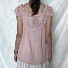 Load image into Gallery viewer, Baby Pink Mesh Lace Chest Princess Top (L)
