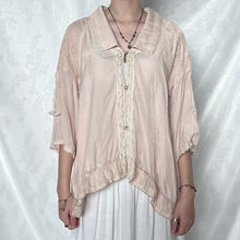 Load image into Gallery viewer, Axes Femme Apricot Lace Fancy Pearl Buttons Cardigan Top
