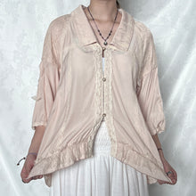 Load image into Gallery viewer, Axes Femme Apricot Lace Fancy Pearl Buttons Cardigan Top
