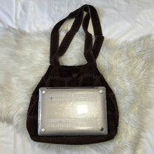 Load image into Gallery viewer, Brown Suede Patchwork Tote Bag
