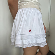 Load image into Gallery viewer, White Tennis Tier Mini Skirt
