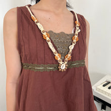 Load image into Gallery viewer, Brown Shells Green Lace Asymmetrical Sleeveless Top
