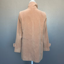 Load image into Gallery viewer, Cream Brown High Collar Buttons Long Coat
