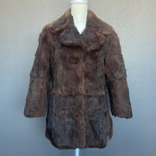 Load image into Gallery viewer, Dark Brown Ombre Fur Jacket Coat

