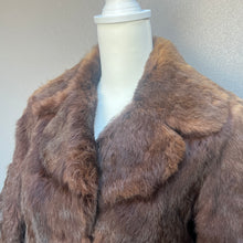 Load image into Gallery viewer, Dark Brown Ombre Fur Jacket Coat
