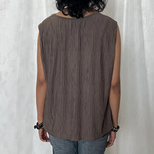 Load image into Gallery viewer, Grunge Green Pleated Fabric Laced Square Neck Top
