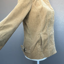 Load image into Gallery viewer, Cream Brown Corduroy Buckle Collar Jacket
