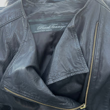 Load image into Gallery viewer, Black Leather Dual Zipper Jacket
