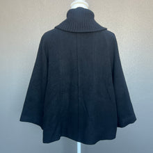 Load image into Gallery viewer, Black Overlap Wide Sleeves Jacket
