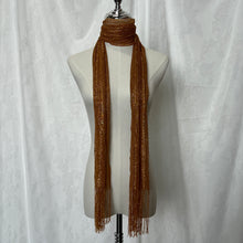 Load image into Gallery viewer, Gold Brown Shimmer Scarf
