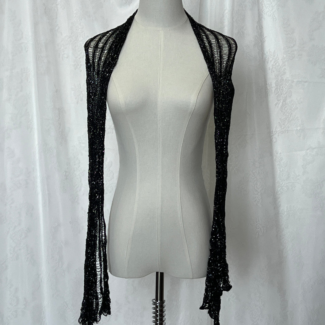 Black Shimmer Spacey Scarf