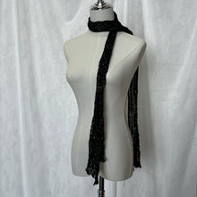 Load image into Gallery viewer, Black Shimmer Spacey Scarf
