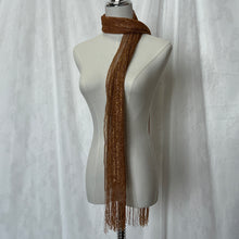 Load image into Gallery viewer, Gold Brown Shimmer Scarf
