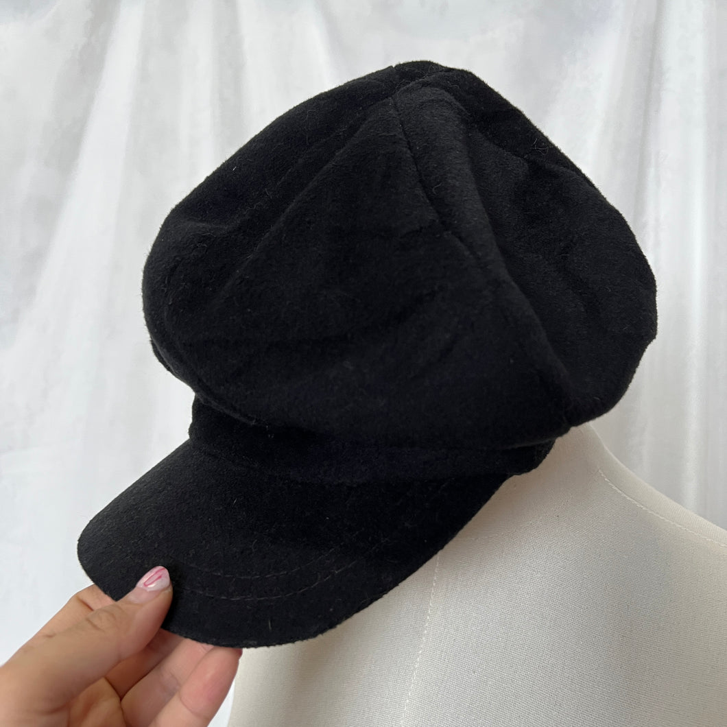 Black Panel Hat Cap