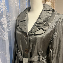 Load image into Gallery viewer, Grey Windbreaker Button Coat Long
