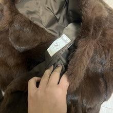 Load image into Gallery viewer, Dark Brown Ombre Fur Jacket Coat
