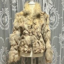 Load image into Gallery viewer, Cream Brown Ombre Crop Fur Coat Jacket (SG)
