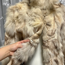 Load image into Gallery viewer, Cream Brown Ombre Crop Fur Coat Jacket (SG)
