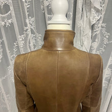 Load image into Gallery viewer, Brown Leather Long Coat
