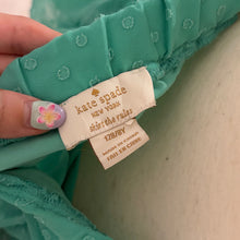 Load image into Gallery viewer, Kate Spade Turquoise Green Polka Mini Skirt
