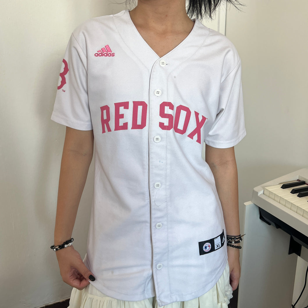 Adidas Red Sox Button JRSY-0211