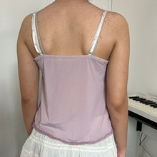 Load image into Gallery viewer, Purple Coquette Lace Cami Top
