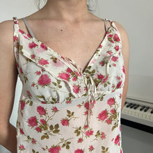 Load image into Gallery viewer, Off White Pink Roses Cami Top
