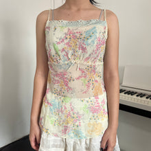 Load image into Gallery viewer, Pastel Cherry Blossom Mesh Cami Top
