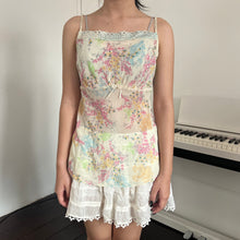 Load image into Gallery viewer, Pastel Cherry Blossom Mesh Cami Top
