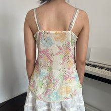 Load image into Gallery viewer, Pastel Cherry Blossom Mesh Cami Top
