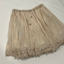 Load image into Gallery viewer, Beige Pleats Drawstring Mini Skirt
