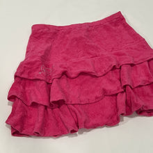 Load image into Gallery viewer, Barbie Pink Rhinestone Towel Tiered Mini Skirt
