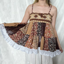 Load image into Gallery viewer, Beige Brown Crochet Patchwork Cami Top 3
