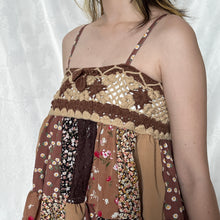 Load image into Gallery viewer, Beige Brown Crochet Patchwork Cami Top 3
