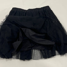 Load image into Gallery viewer, Black Mesh Ribbon Tiered Mini Skirt
