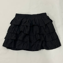 Load image into Gallery viewer, Black Lightweight Ruffles Tiered Mini Skirt
