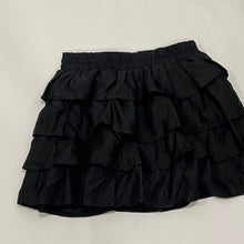 Load image into Gallery viewer, Black Lightweight Ruffles Tiered Mini Skirt
