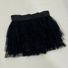 Load image into Gallery viewer, Black Mesh Ruffled Tiered Mini Skirt
