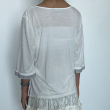 Load image into Gallery viewer, Grey Stripes Tier Mori Long Sleeves Top
