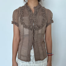 Load image into Gallery viewer, Light Brown Alice Short Sleeves Top
