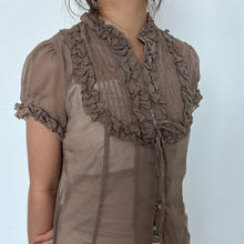 Load image into Gallery viewer, Light Brown Alice Short Sleeves Top
