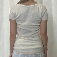 Load image into Gallery viewer, White Cream Knit Square Neck Top
