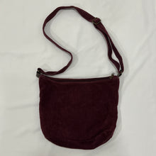 Load image into Gallery viewer, Maroon Corduroy Cross Body Bag
