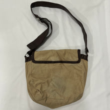 Load image into Gallery viewer, Beige Canvas Brown Leather Cross Body Bag
