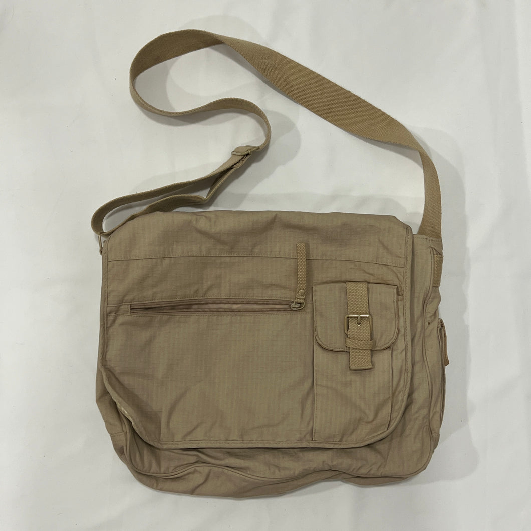 Beige Lightweight Messenger Bag