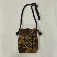 Load image into Gallery viewer, Handmade Brown Hippie Button Small Bag
