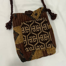 Load image into Gallery viewer, Handmade Brown Hippie Button Small Bag
