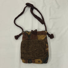 Load image into Gallery viewer, Handmade Brown Hippie Button Small Bag
